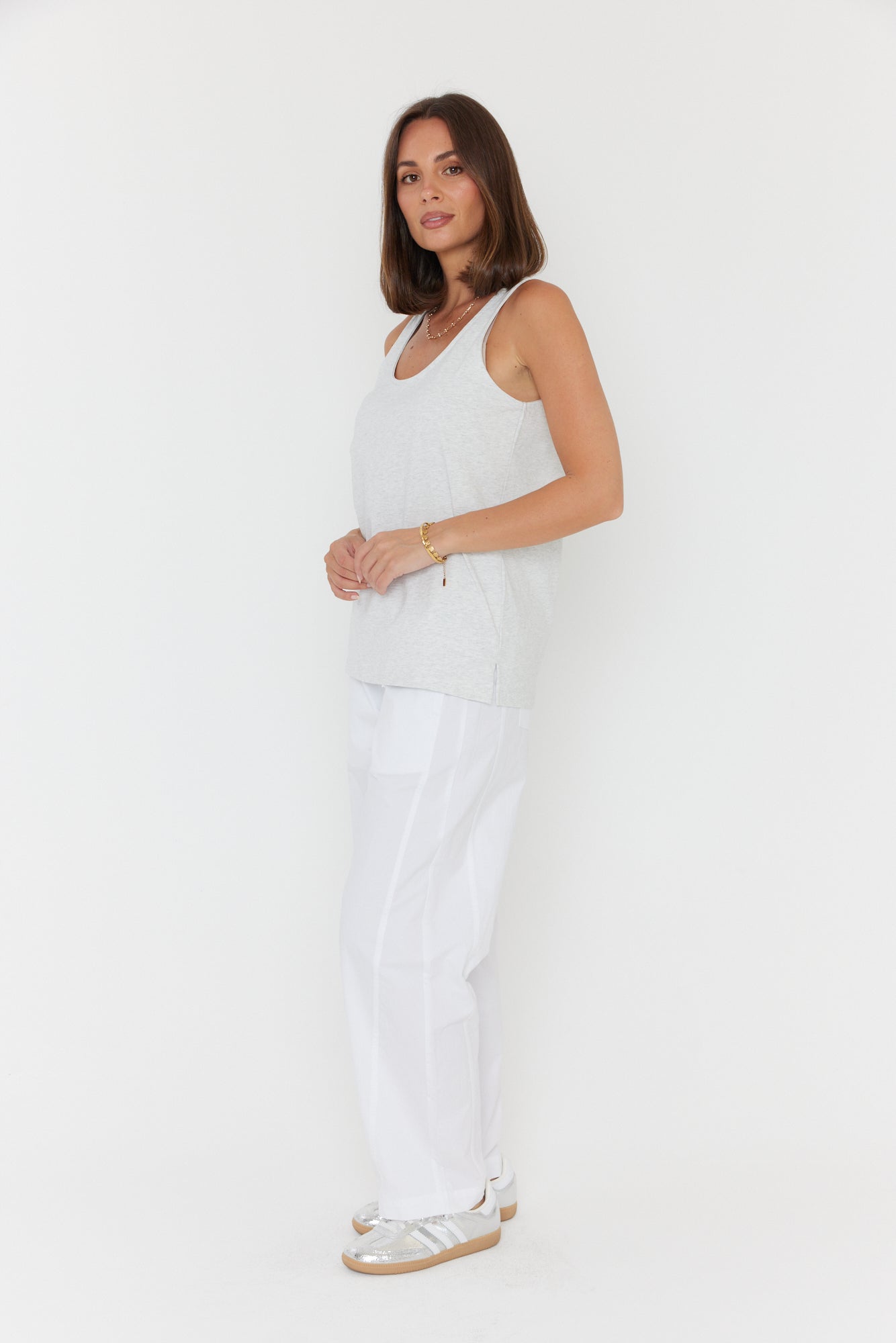 CAMSON Singlet Grey Marle