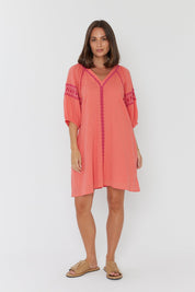 DARCY Dress Coral