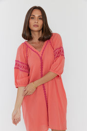 DARCY Dress Coral