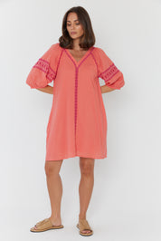 DARCY Dress Coral