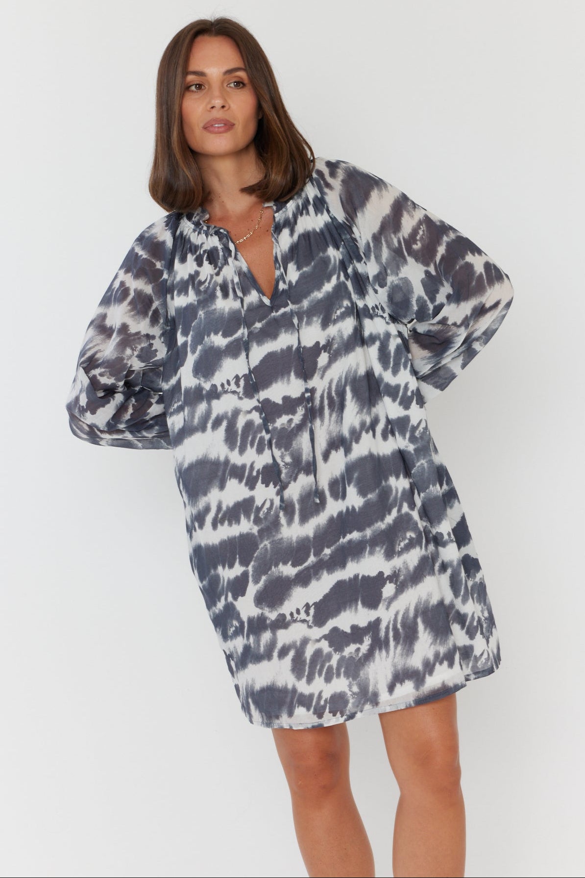 TOBIAS Dress Navy Blur