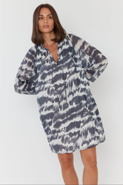 TOBIAS Dress Navy Blur