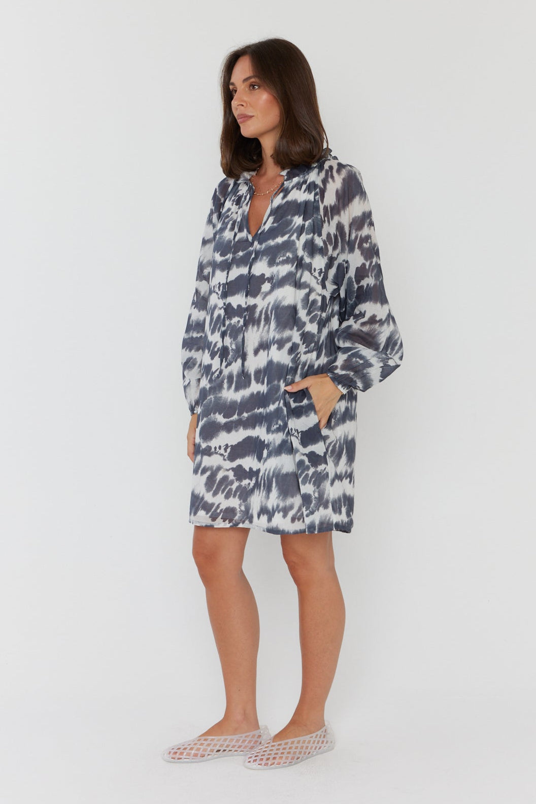TOBIAS Dress Navy Blur