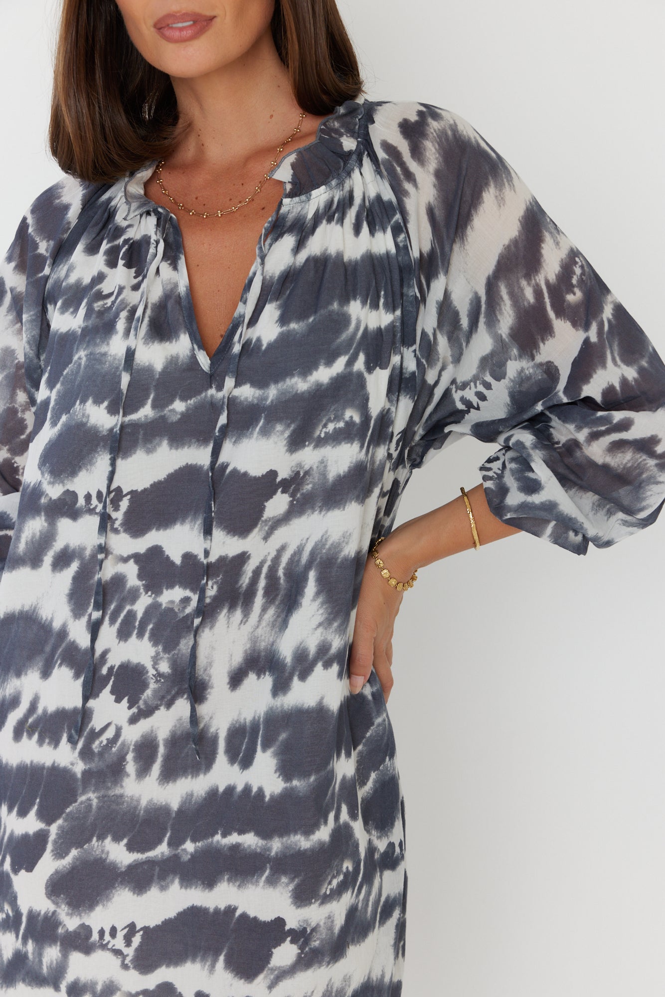 TOBIAS Dress Navy Blur