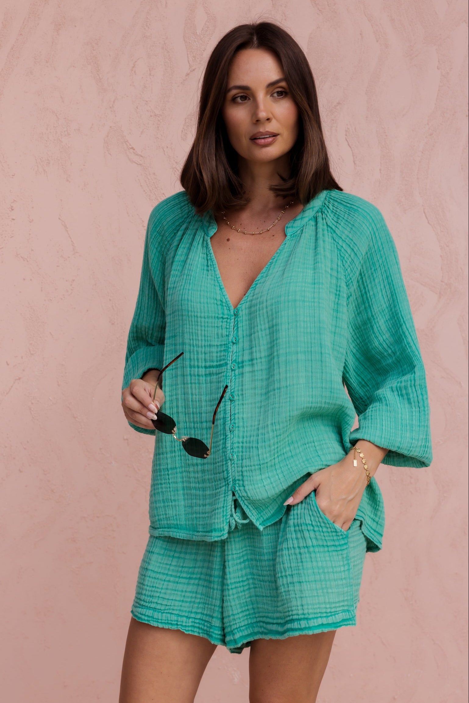 JAZ Blouse Emerald