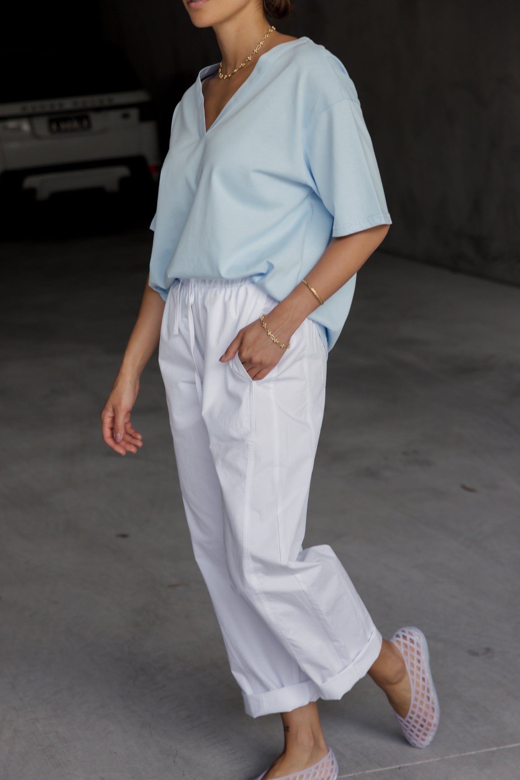 OCTUS Pants White