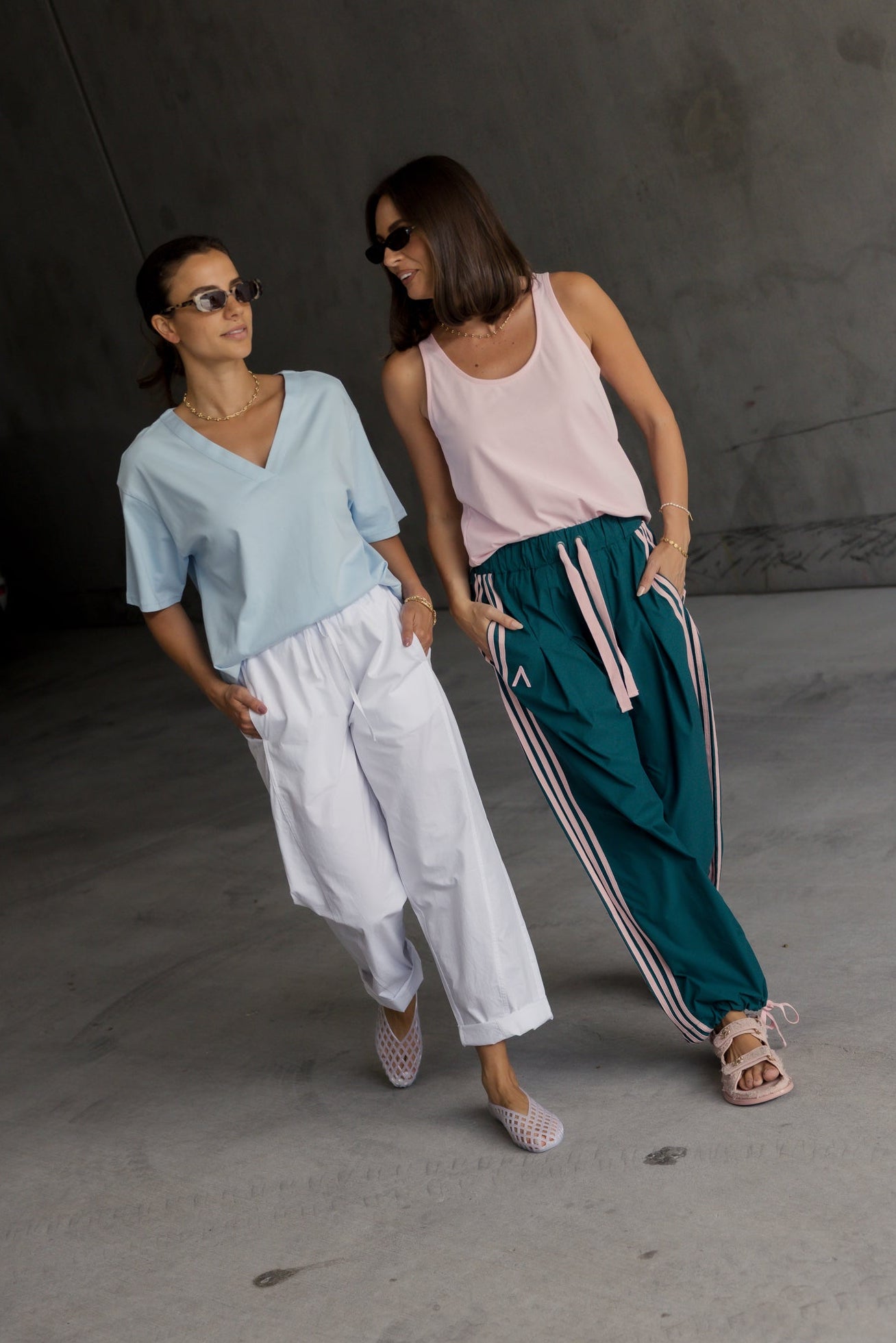 NIX V-Neck T-Shirt Light Blue