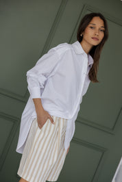 HARVEY Shorts Beige Stripe