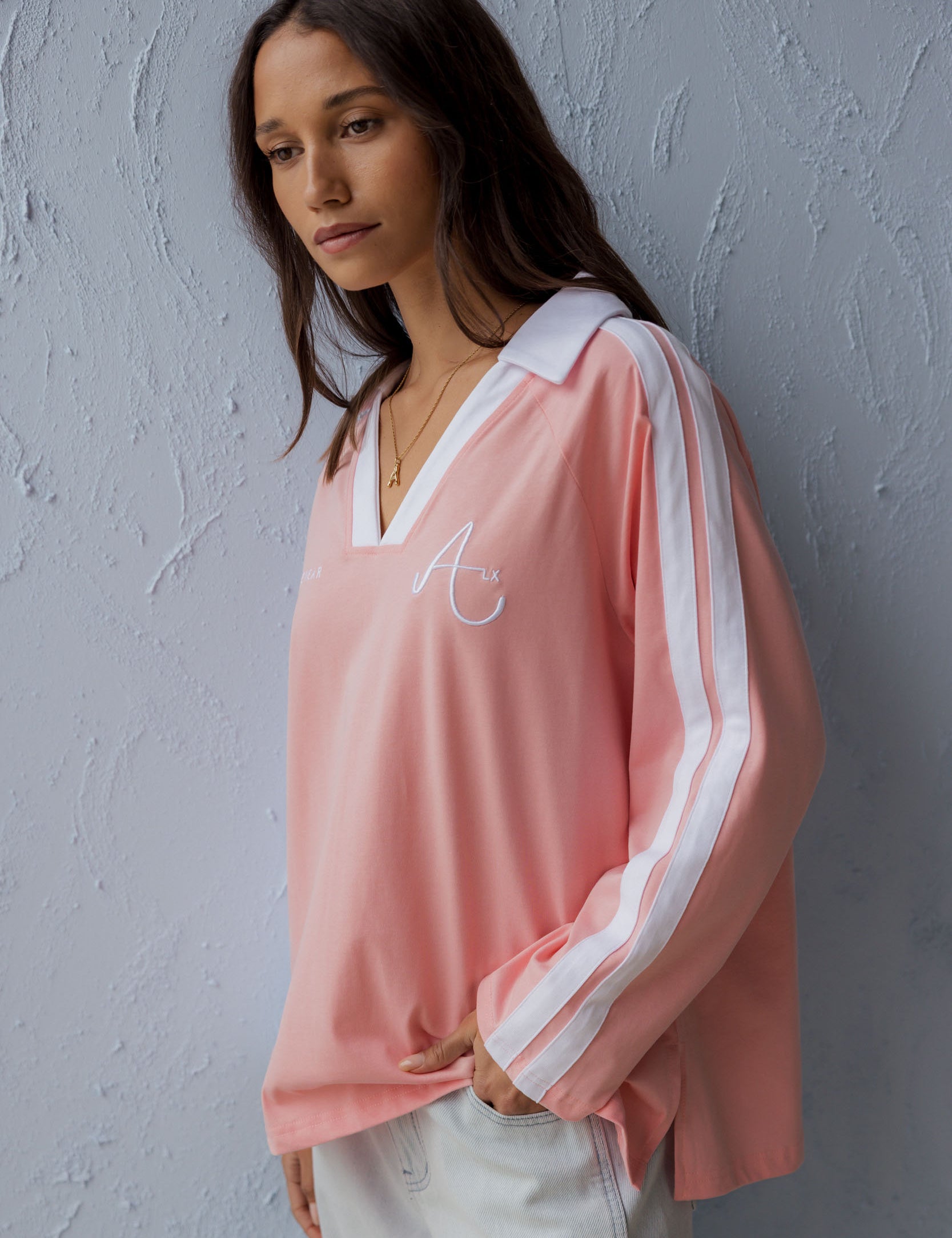 White, oversized cotton tee by Alexandra Australia