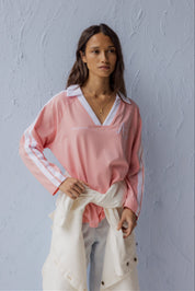 AMOUR T-Shirt Pink/White