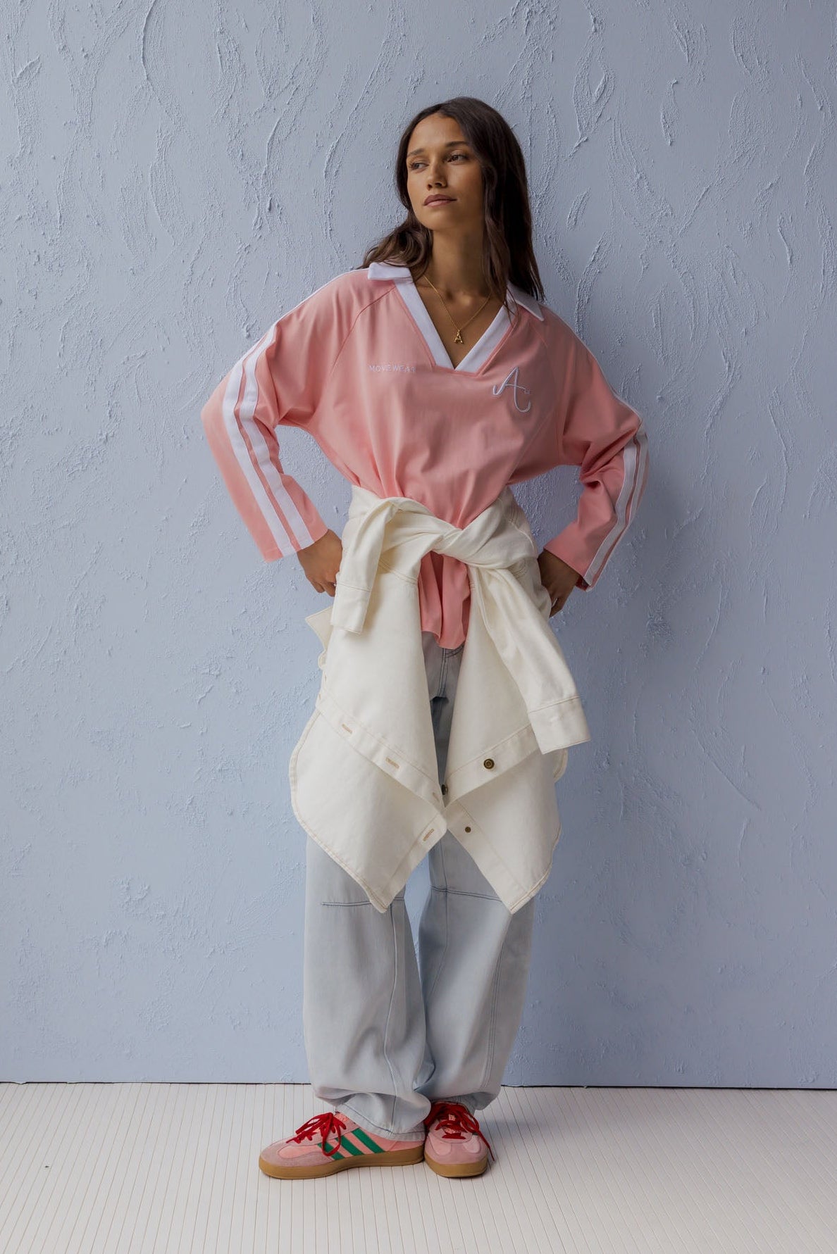 AMOUR T-Shirt Pink/White