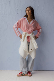 AMOUR T-Shirt Pink/White