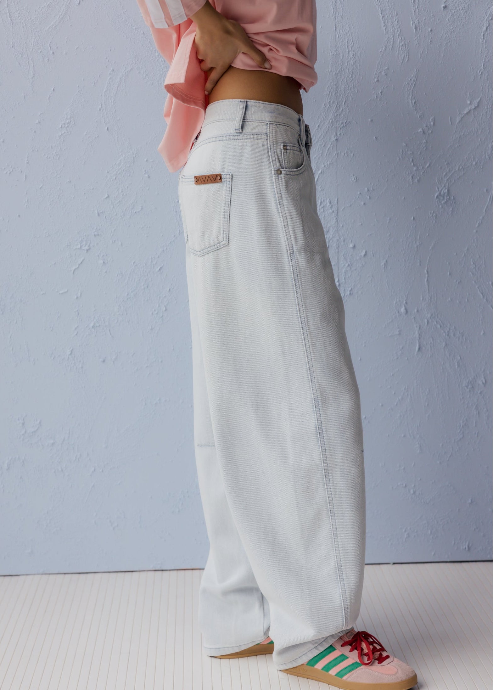 ALASKA Pants in Light Blue Wash, oversized relaxed barrel leg pants by Alexandra Australia