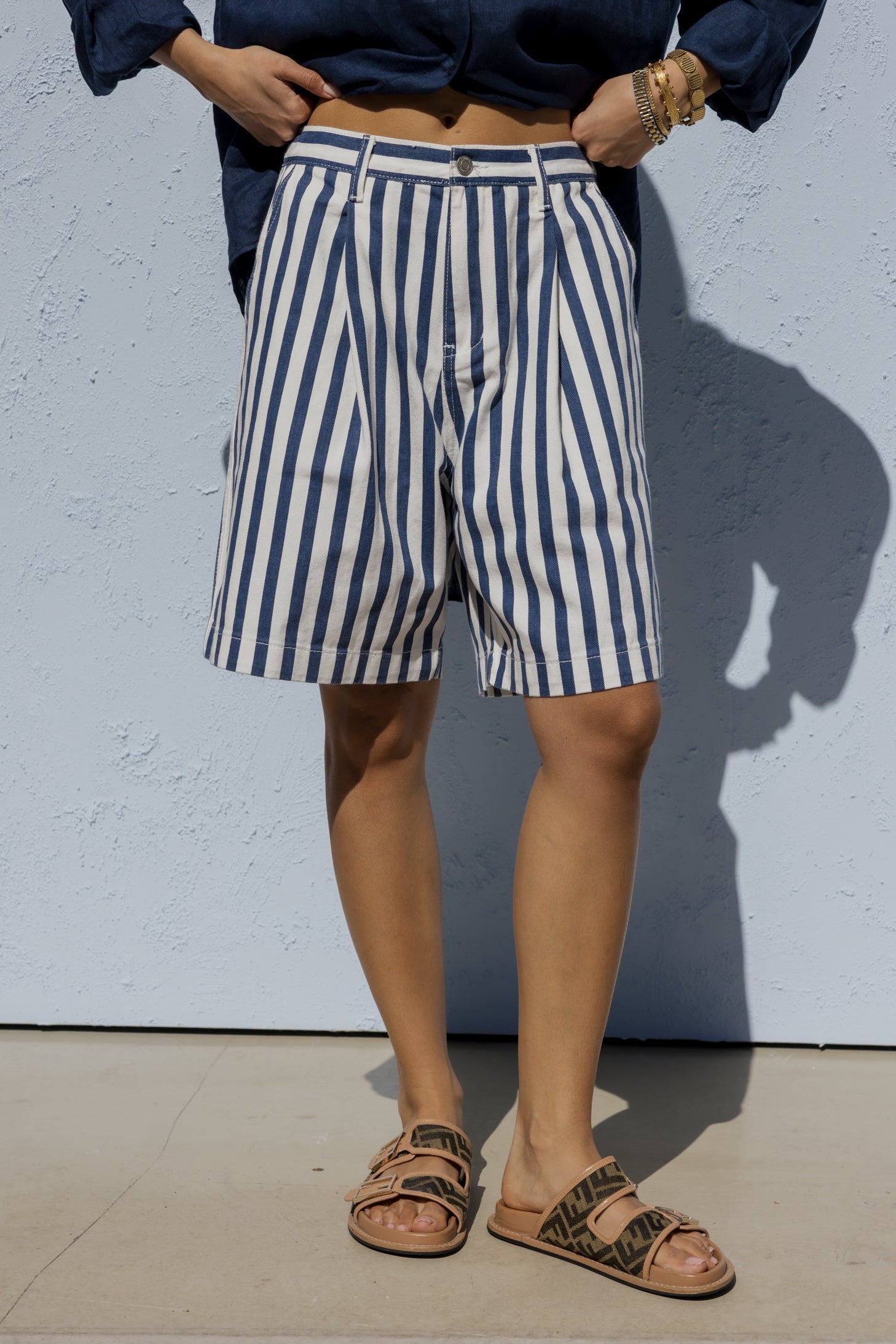 HARVEY Shorts Blue Stripe