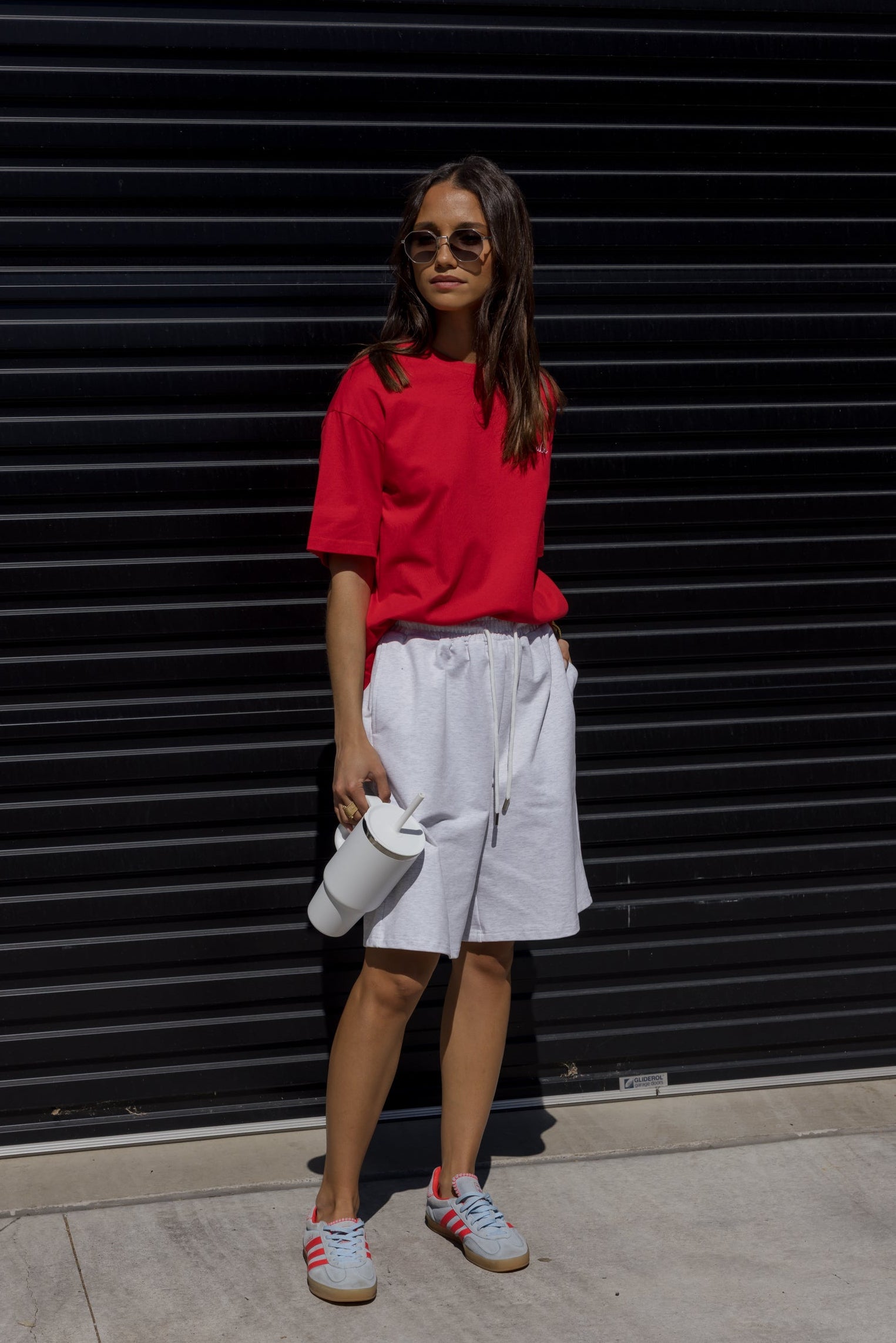 BLAX Shorts Grey Marle