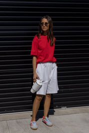 BLAX Shorts Grey Marle