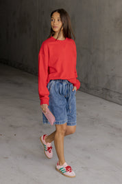 MIKI Shorts Blue Wash
