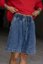 MIKI Shorts Blue Wash