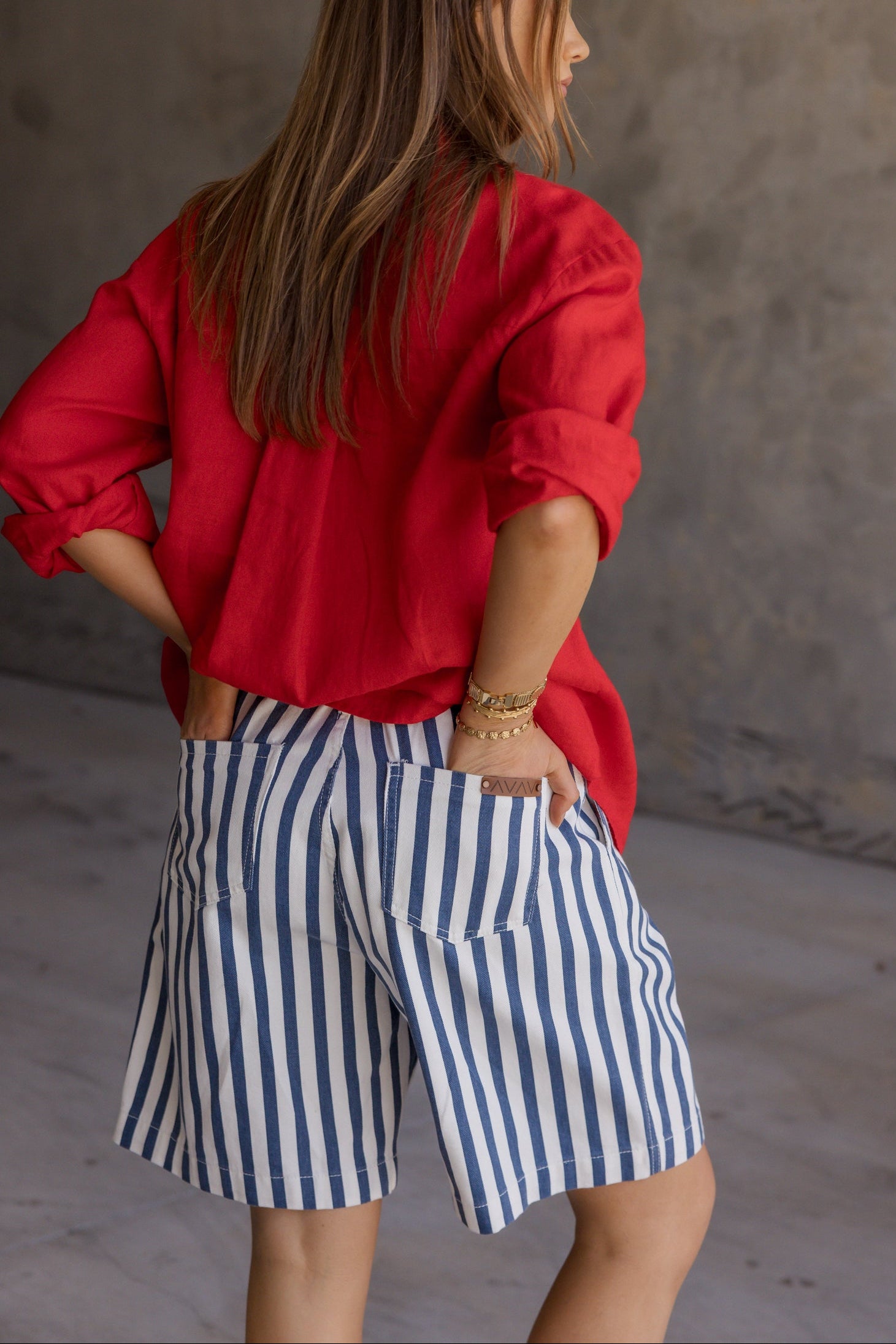 HARVEY Shorts Blue Stripe