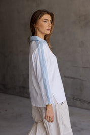 AMOUR T-Shirt White/Blue