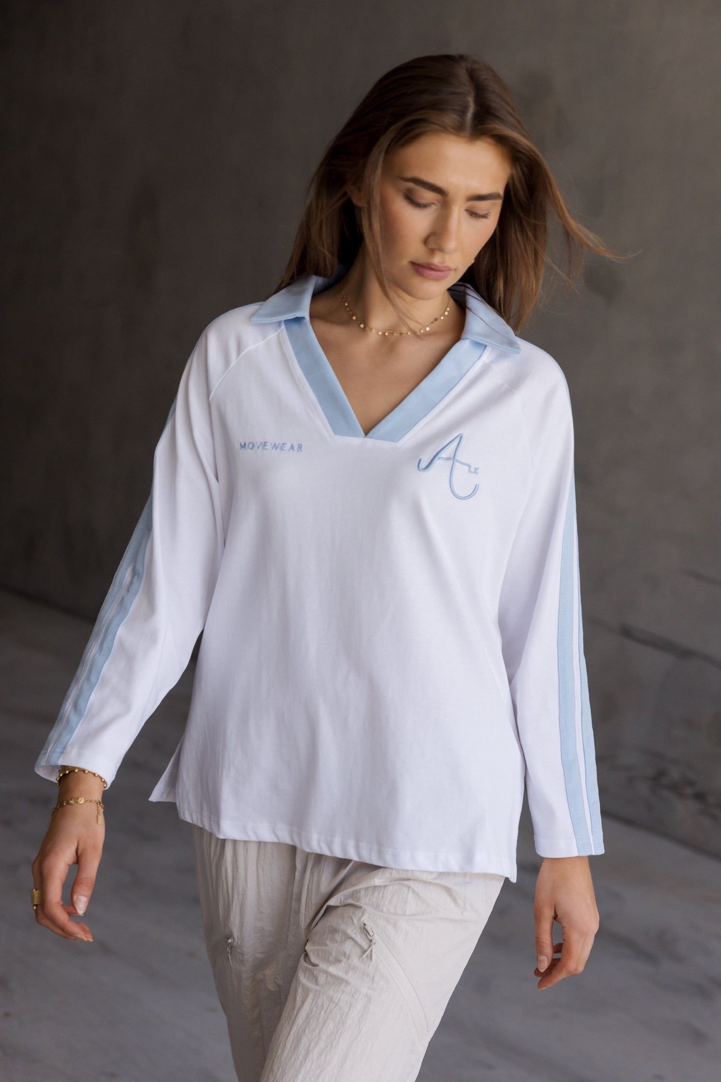 AMOUR T-Shirt White/Blue