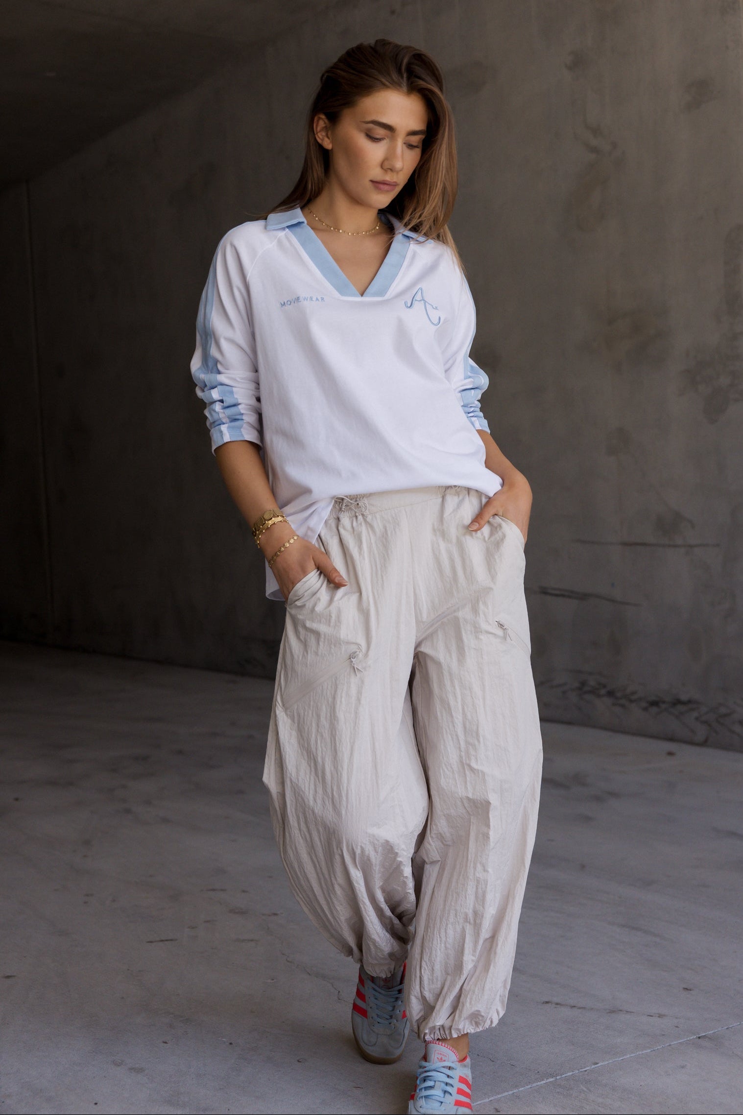 AMOUR T-Shirt White/Blue