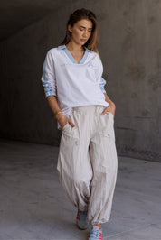 AMOUR T-Shirt White/Blue