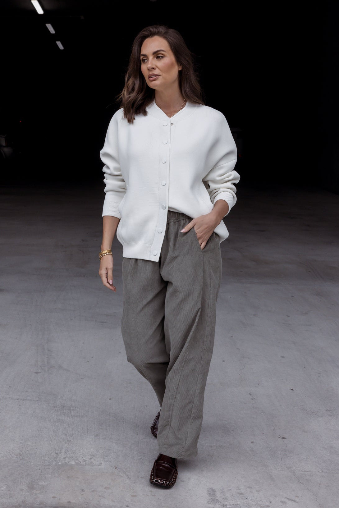 LUCIE Pants Dark Sage