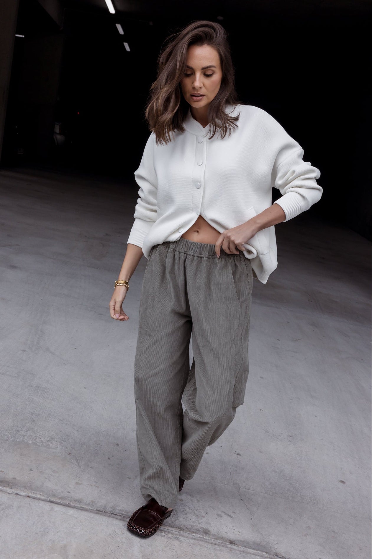 LUCIE Pants Dark Sage