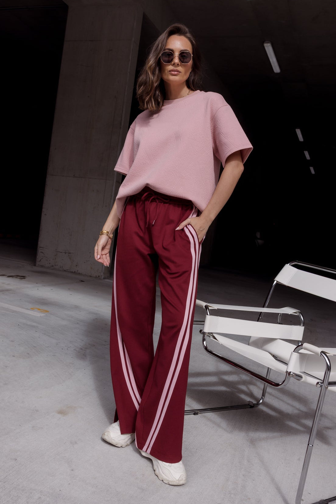 JITSUM Pants Burgundy