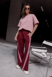 JITSUM Pants Burgundy