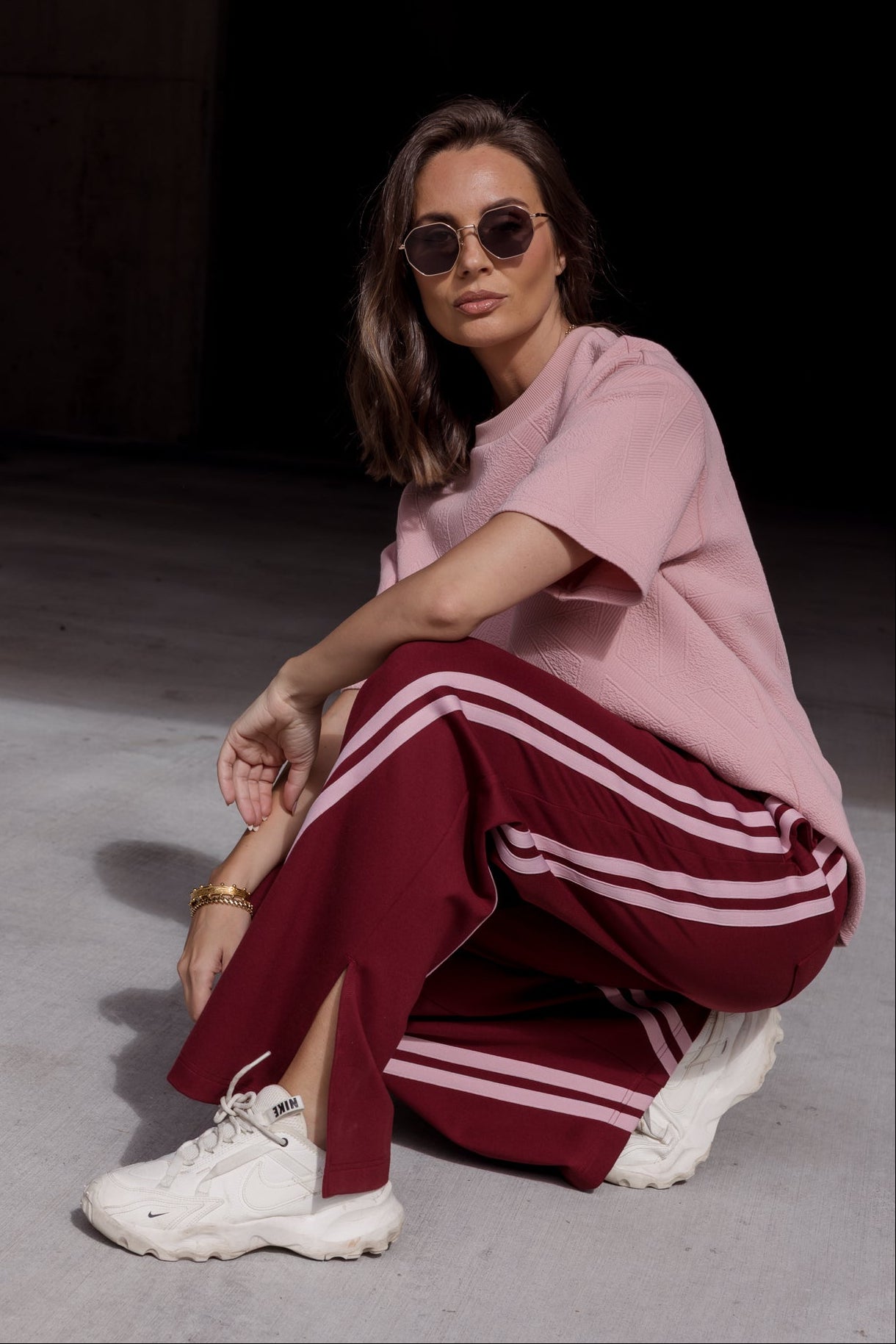 JITSUM Pants Burgundy