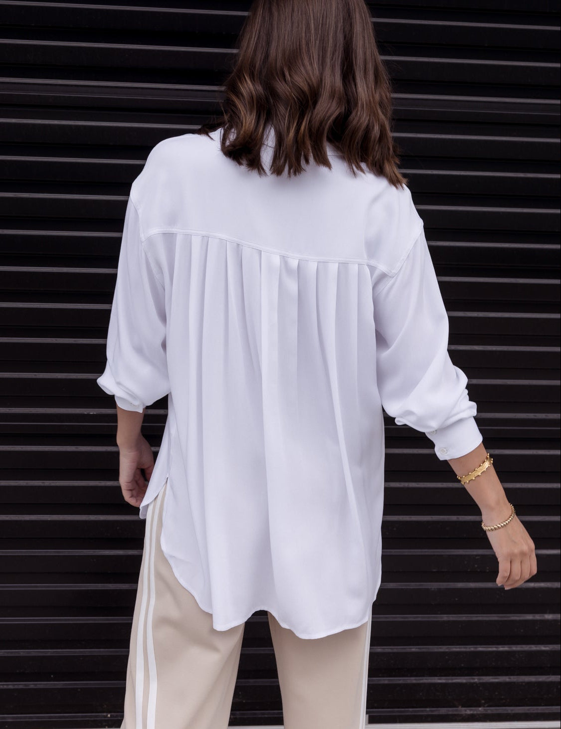 OTTA Shirt in White, relaxed rayon shirt by Alexandra Australia