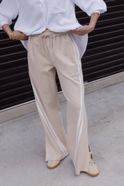 JITSUM Pants in Beige, relaxed wide leg pants by Alexandra Australia