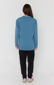 RIESS Long Sleeve Top Teal Blue