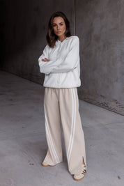 JITSUM Pants in Beige, relaxed wide leg pants by Alexandra Australia