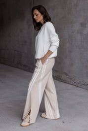 JITSUM Pants in Beige, relaxed wide leg pants by Alexandra Australia