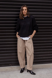 LOAM Knit Jumper Black