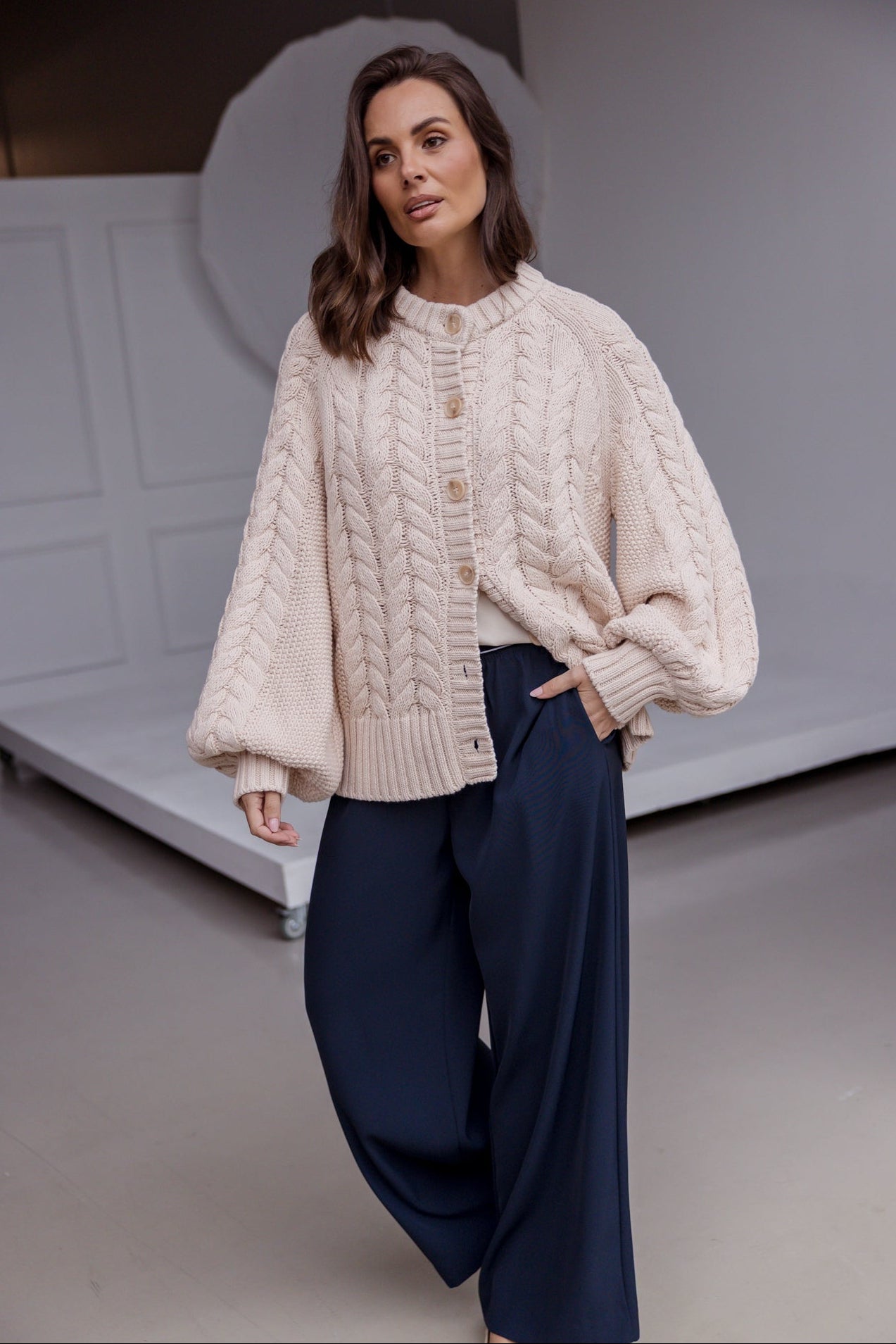 HAVEN Cardigan Beige