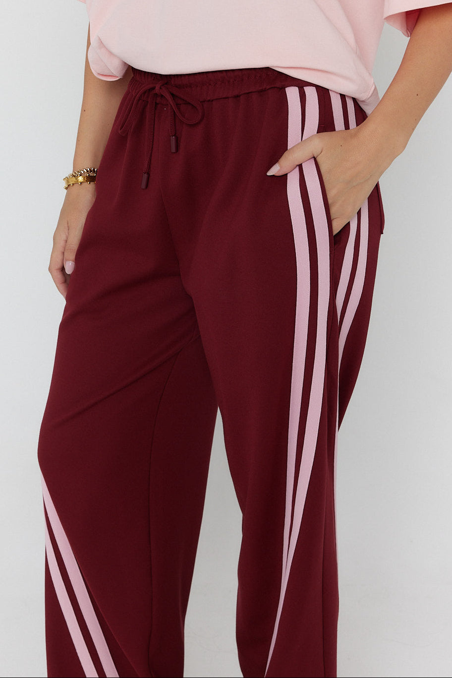 JITSUM Pants Burgundy