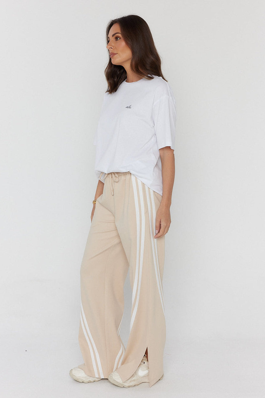 JITSUM Pants in Beige, relaxed wide leg pants by Alexandra Australia