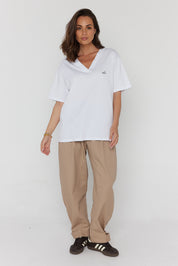 AVARA V-Neck T-Shirt White