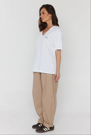 AVARA V-Neck T-Shirt White
