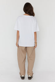 AVARA V-Neck T-Shirt White