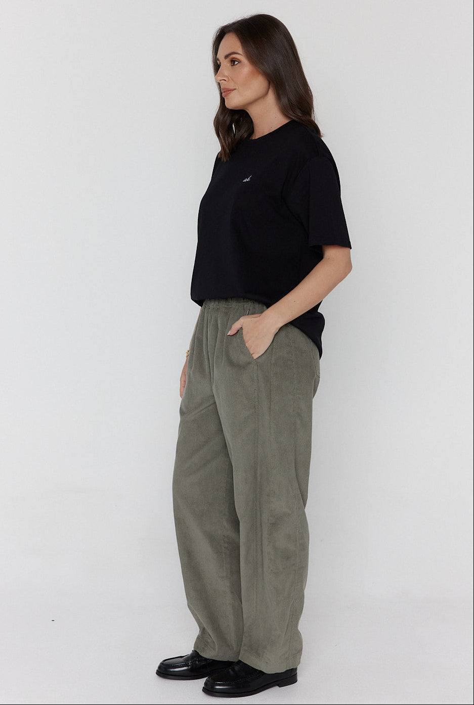 LUCIE Pants Dark Sage