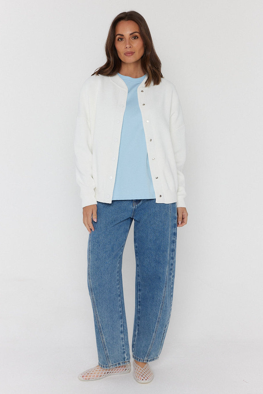 ALFONSO Knit Jacket Ivory
