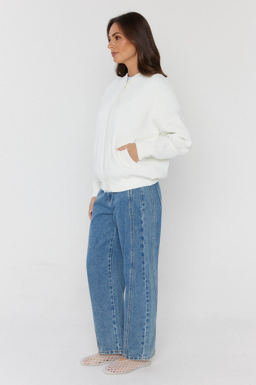 ALFONSO Knit Jacket Ivory