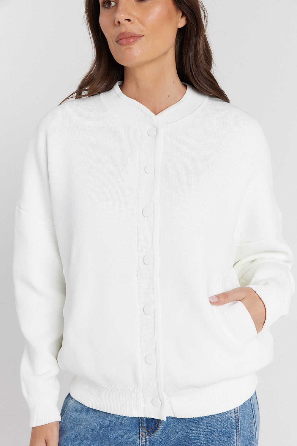 ALFONSO Knit Jacket Ivory