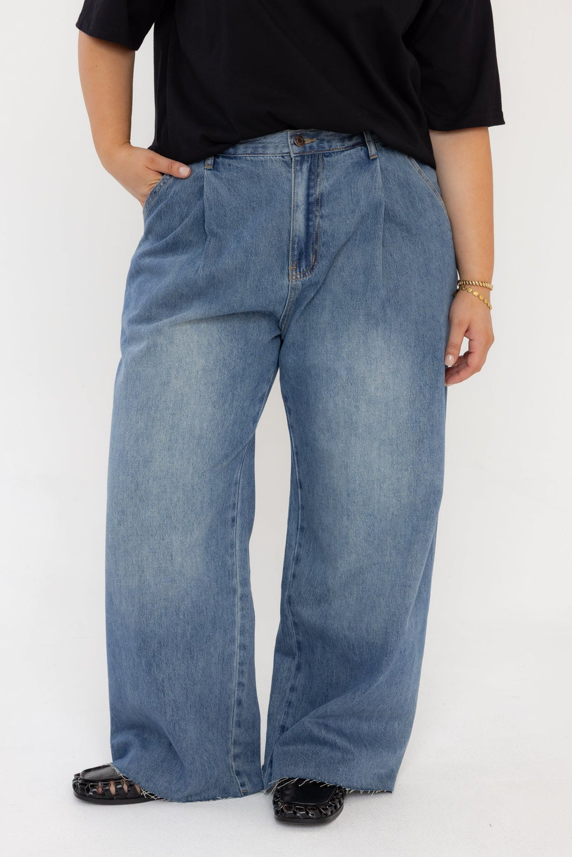 ALESSIA Jeans Mid Blue Denim