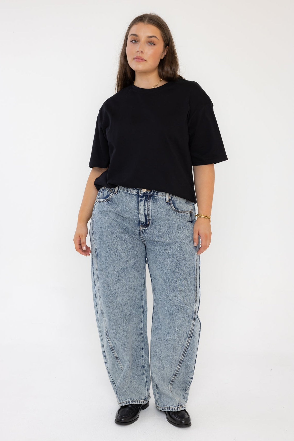 SALTY Jeans Acid Wash Denim